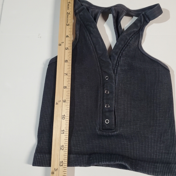 FP Movement by Free People Charcoal Ribbed Tank Top - Picture 6 of 7